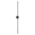 GLOBOSTAR® DIADEM 61333 Μοντέρνο Φωτιστικό Τοίχου - Απλίκα LED 18W 2160lm 120° AC 220-240V IP20 Ρυθμιζόμενο Λευκό CCT με On/Off 2700K/4500K/6000K - Lumileds SMD Chip - Μαύρο Ματ - Μ10 x Π4 x Υ120cm - 3 Χρόνια Εγγύηση - ledmania.gr