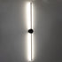 GLOBOSTAR® DIADEM 61333 Μοντέρνο Φωτιστικό Τοίχου - Απλίκα LED 18W 2160lm 120° AC 220-240V IP20 Ρυθμιζόμενο Λευκό CCT με On/Off 2700K/4500K/6000K - Lumileds SMD Chip - Μαύρο Ματ - Μ10 x Π4 x Υ120cm - 3 Χρόνια Εγγύηση - ledmania.gr