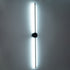 GLOBOSTAR® DIADEM 61333 Μοντέρνο Φωτιστικό Τοίχου - Απλίκα LED 18W 2160lm 120° AC 220-240V IP20 Ρυθμιζόμενο Λευκό CCT με On/Off 2700K/4500K/6000K - Lumileds SMD Chip - Μαύρο Ματ - Μ10 x Π4 x Υ120cm - 3 Χρόνια Εγγύηση - ledmania.gr