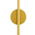 GLOBOSTAR® DIADEM 61334 Μοντέρνο Φωτιστικό Τοίχου - Απλίκα LED 18W 2160lm 120° AC 220-240V IP20 Ρυθμιζόμενο Λευκό CCT με On/Off 2700K/4500K/6000K - Lumileds SMD Chip - Χρυσό Βούρτσας - Μ10 x Π4 x Υ120cm - 3 Χρόνια Εγγύηση