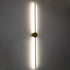 GLOBOSTAR® DIADEM 61334 Μοντέρνο Φωτιστικό Τοίχου - Απλίκα LED 18W 2160lm 120° AC 220-240V IP20 Ρυθμιζόμενο Λευκό CCT με On/Off 2700K/4500K/6000K - Lumileds SMD Chip - Χρυσό Βούρτσας - Μ10 x Π4 x Υ120cm - 3 Χρόνια Εγγύηση