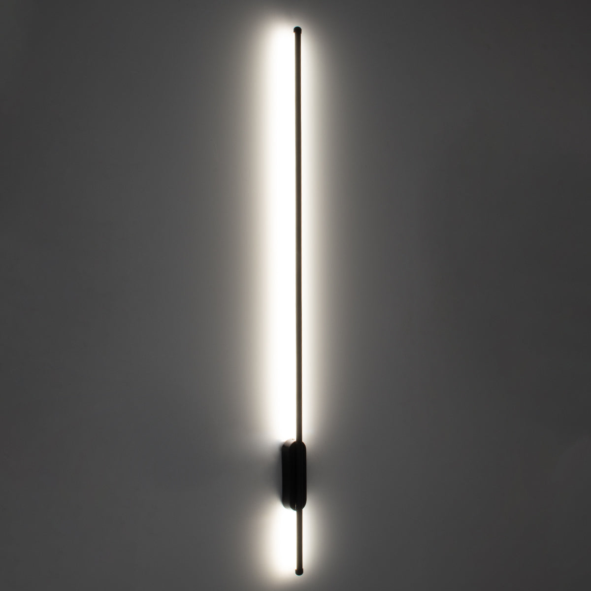GloboStar® HARLEM 61335 Φωτιστικό Τοίχου - Απλίκα Design LED CCT 18W 2160lm 120° AC 220-240V - Εναλλαγή Φωτισμού μέσω Διακόπτη On/Off All In One Ψυχρό 6000k+Φυσικό 4500k+Θερμό 2700k Μ5 x Π4 x Υ120cm - Μαύρο - 3 Years Warranty - ledmania.gr