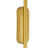 GLOBOSTAR® HARLEM 61336 Μοντέρνο Φωτιστικό Τοίχου - Απλίκα LED 18W 2160lm 120° AC 220-240V IP20 Ρυθμιζόμενο Λευκό CCT με On/Off 2700K/4500K/6000K - Lumileds SMD Chip - Χρυσό Βούρτσας - Μ5 x Π4 x Υ120cm - 3 Χρόνια Εγγύηση