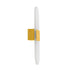 GLOBOSTAR® RARE 61338 Μοντέρνο Φωτιστικό Τοίχου - Απλίκα LED 5W 600lm 180° AC 220-240V IP20 Ρυθμιζόμενο Λευκό CCT με On/Off 2700K/4500K/6000K - Lumileds SMD Chip - Χρυσό Βούρτσας - Μ10 x Π5 x Υ27.5cm - 3 Χρόνια Εγγύηση - ledmania.gr