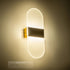 GLOBOSTAR® RARE 61338 Μοντέρνο Φωτιστικό Τοίχου - Απλίκα LED 5W 600lm 180° AC 220-240V IP20 Ρυθμιζόμενο Λευκό CCT με On/Off 2700K/4500K/6000K - Lumileds SMD Chip - Χρυσό Βούρτσας - Μ10 x Π5 x Υ27.5cm - 3 Χρόνια Εγγύηση - ledmania.gr