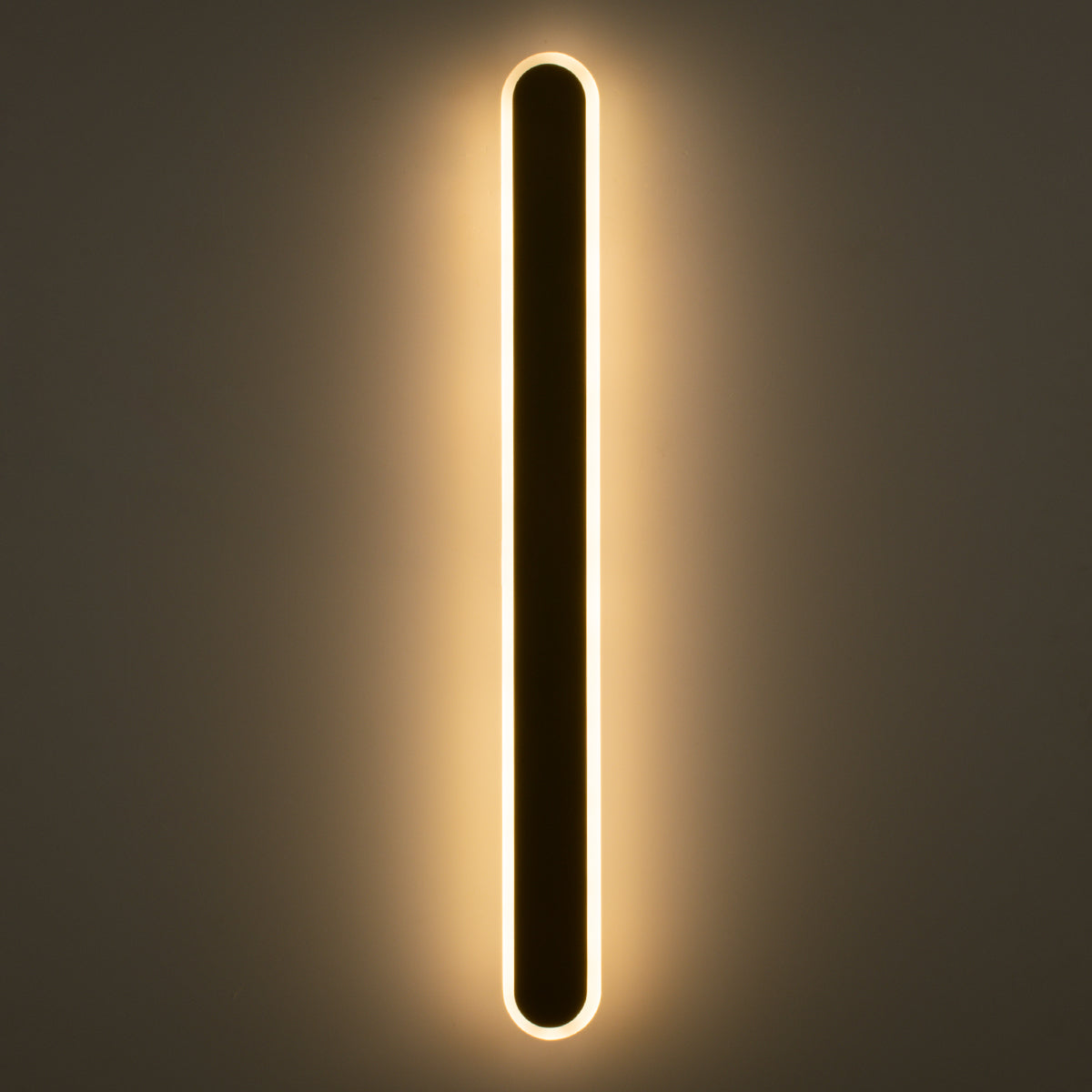 GLOBOSTAR® HOUSTON 61347 Μοντέρνο Φωτιστικό Τοίχου - Απλίκα LED 18W 2160lm 360° AC 220-240V IP20 Ρυθμιζόμενο Λευκό CCT με On/Off 2700K/4500K/6000K - Lumileds SMD Chip - Μαύρο Ματ - Μ6 x Π3 x Υ60cm - 3 Χρόνια Εγγύηση - ledmania.gr
