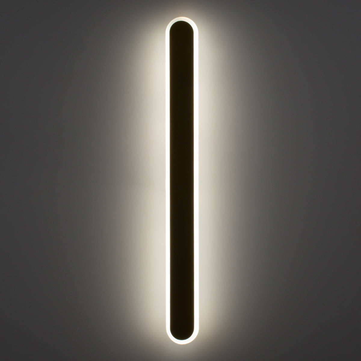 GLOBOSTAR® HOUSTON 61347 Μοντέρνο Φωτιστικό Τοίχου - Απλίκα LED 18W 2160lm 360° AC 220-240V IP20 Ρυθμιζόμενο Λευκό CCT με On/Off 2700K/4500K/6000K - Lumileds SMD Chip - Μαύρο Ματ - Μ6 x Π3 x Υ60cm - 3 Χρόνια Εγγύηση - ledmania.gr