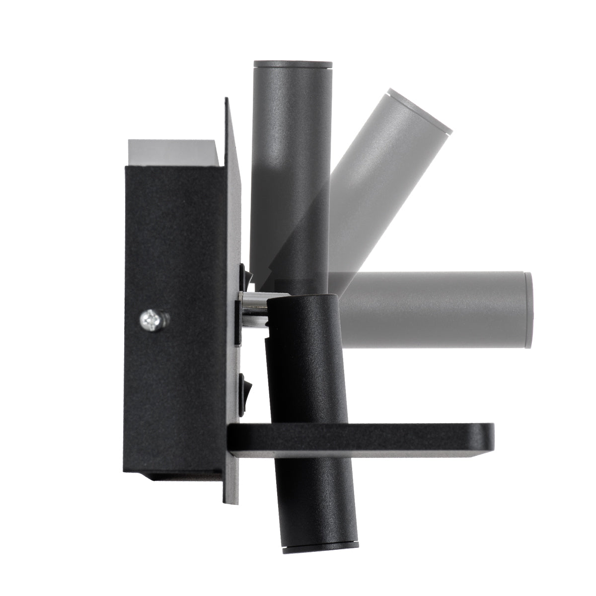 GloboStar® PALADIN 61351 Μοντέρνο Φωτιστικό Τοίχου - Απλίκα Ξενοδοχείου Bed Side LED 6W 720lm 36° AC 220-240V - Reading Light & Κρυφός Φωτισμός - Φορτιστές USB 3A & Wireless 20W - Μ30 x Π11 x Υ12cm - Φυσικό Λευκό 4500K - Μαύρο - Αριστερό - ledmania.gr
