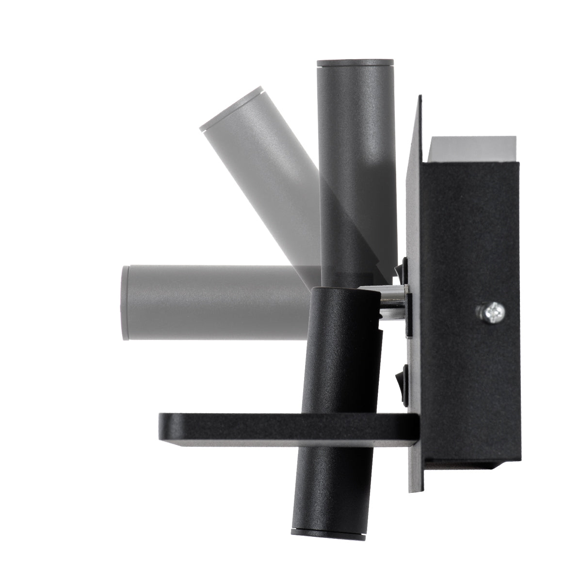 GloboStar® PALADIN 61352 Μοντέρνο Φωτιστικό Τοίχου - Απλίκα Ξενοδοχείου Bed Side LED 6W 720lm 36° AC 220-240V - Reading Light & Κρυφός Φωτισμός - Φορτιστές USB 3A & Wireless 20W - Μ30 x Π11 x Υ12cm - Φυσικό Λευκό 4500K - Μαύρο - Δεξί - ledmania.gr