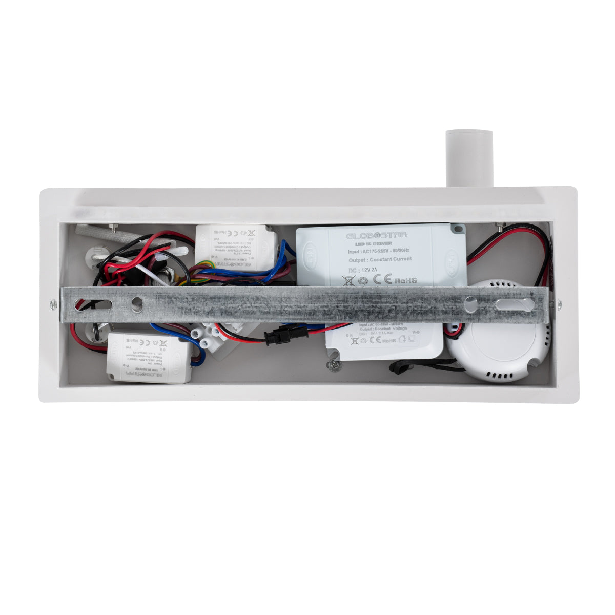GloboStar® PALADIN 61354 Μοντέρνο Φωτιστικό Τοίχου - Απλίκα Ξενοδοχείου Bed Side LED 6W 720lm 36° AC 220-240V - Reading Light & Κρυφός Φωτισμός - Φορτιστές USB 3A & Wireless 20W - Μ30 x Π11 x Υ12cm - Φυσικό Λευκό 4500K - Λευκό - Δεξί - ledmania.gr