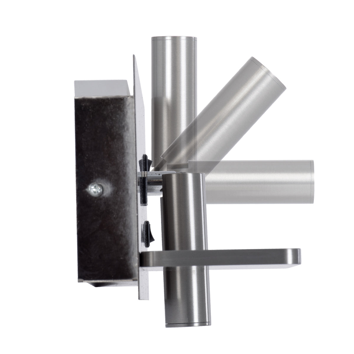 GloboStar® PALADIN 61355 Μοντέρνο Φωτιστικό Τοίχου - Απλίκα Ξενοδοχείου Bed Side LED 6W 720lm 36° AC 220-240V - Reading Light & Κρυφός Φωτισμός - Φορτιστές USB 3A & Wireless 20W - Μ30 x Π11 x Υ12cm - Φυσικό Λευκό 4500K - Νίκελ Βούρτσας - Αριστερό - ledmania.gr
