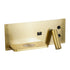 GloboStar® PALADIN 61357 Μοντέρνο Φωτιστικό Τοίχου - Απλίκα Ξενοδοχείου Bed Side LED 6W 720lm 36° AC 220-240V - Reading Light & Κρυφός Φωτισμός - Φορτιστές USB 3A & Wireless 20W - Μ30 x Π11 x Υ12cm - Φυσικό Λευκό 4500K - Χρυσό Βούρτσας - Αριστερό - ledmania.gr