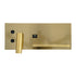 GloboStar® PALADIN 61358 Μοντέρνο Φωτιστικό Τοίχου - Απλίκα Ξενοδοχείου Bed Side LED 6W 720lm 36° AC 220-240V - Reading Light & Κρυφός Φωτισμός - Φορτιστές USB 3A & Wireless 20W - Μ30 x Π11 x Υ12cm - Φυσικό Λευκό 4500K - Χρυσό Βούρτσας - Δεξί - ledmania.gr