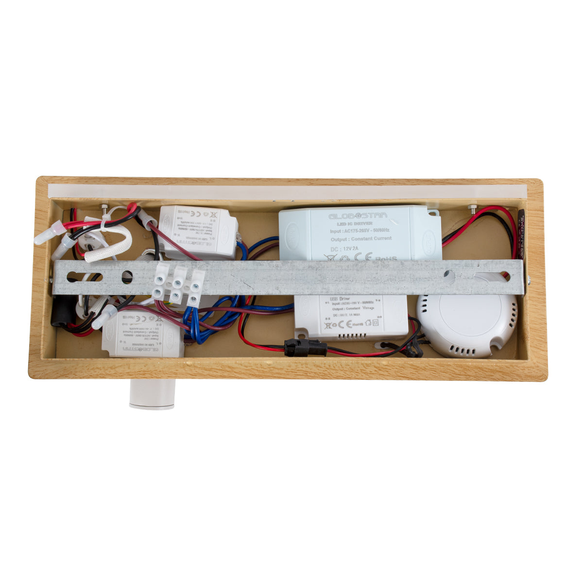GloboStar® PALADIN 61359 Μοντέρνο Φωτιστικό Τοίχου - Απλίκα Ξενοδοχείου Bed Side LED 6W 720lm 36° AC 220-240V - Reading Light & Κρυφός Φωτισμός - Φορτιστές USB 3A & Wireless 20W - Μ30 x Π11 x Υ12cm - Φυσικό Λευκό 4500K - Ξύλο & Λευκό - Αριστερό - ledmania.gr