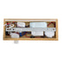 GloboStar® PALADIN 61359 Μοντέρνο Φωτιστικό Τοίχου - Απλίκα Ξενοδοχείου Bed Side LED 6W 720lm 36° AC 220-240V - Reading Light & Κρυφός Φωτισμός - Φορτιστές USB 3A & Wireless 20W - Μ30 x Π11 x Υ12cm - Φυσικό Λευκό 4500K - Ξύλο & Λευκό - Αριστερό - ledmania.gr