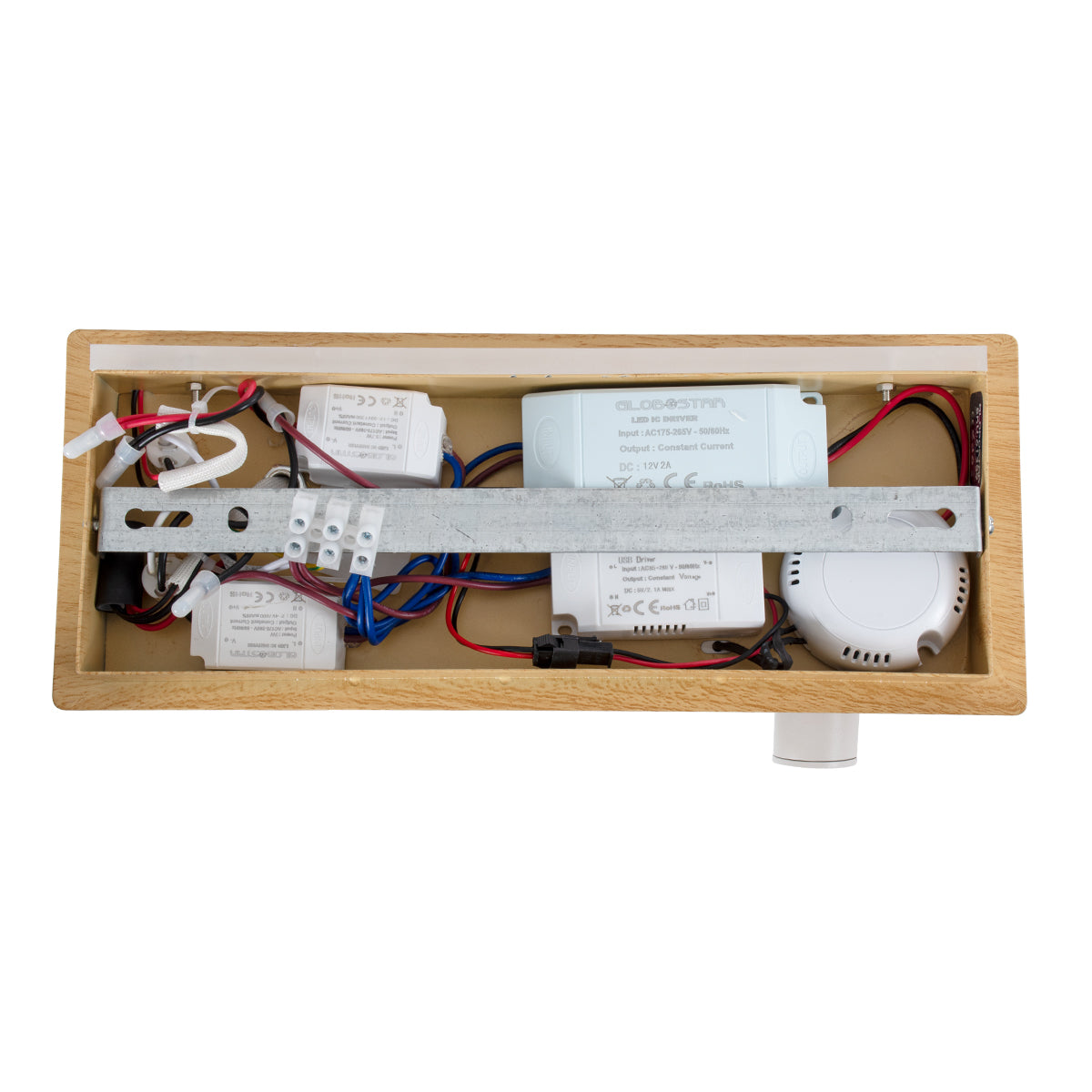 GloboStar® PALADIN 61360 Μοντέρνο Φωτιστικό Τοίχου - Απλίκα Ξενοδοχείου Bed Side LED 6W 720lm 36° AC 220-240V - Reading Light & Κρυφός Φωτισμός - Φορτιστές USB 3A & Wireless 20W - Μ30 x Π11 x Υ12cm - Φυσικό Λευκό 4500K - Ξύλο & Λευκό - Δεξί - ledmania.gr
