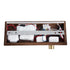 GloboStar® PALADIN 61362 Μοντέρνο Φωτιστικό Τοίχου - Απλίκα Ξενοδοχείου Bed Side LED 6W 720lm 36° AC 220-240V - Reading Light & Κρυφός Φωτισμός - Φορτιστές USB 3A & Wireless 20W - Μ30 x Π11 x Υ12cm - Φυσικό Λευκό 4500K - Ξύλο & Χρυσό - Δεξί - ledmania.gr