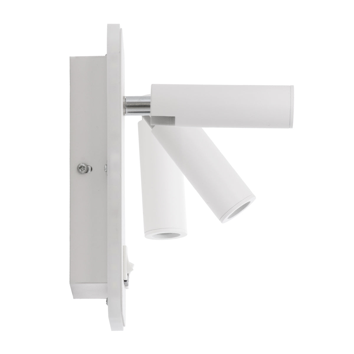 GLOBOSTAR® LADY-O 61364 Μοντέρνο Φωτιστικό Τοίχου - Απλίκα Ξενοδοχείου Reading Light με Φορτιστή USB 3A LED 10W 1000lm 36° & 360° AC 220-240V IP20 Φυσικό Λευκό 4500K - Bridgelux COB Chip & TÜV SÜD Driver - Λευκό Ματ - Μ10.5 x Π10 x Υ18.5cm - 3 Χρόνια Ε...