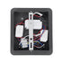 GLOBOSTAR® IBIS 61369 Μοντέρνο Φωτιστικό Τοίχου - Απλίκα Ξενοδοχείου Reading Light με Φορτιστή USB 3A LED 10W 1100lm 36° & 360° AC 220-240V IP20 Φυσικό Λευκό 4500K - Bridgelux COB Chip & TÜV SÜD Driver - Γκρι Ανθρακί Ματ - Μ10 x Π6.1 x Υ18cm - 3 Χρόνια... - ledmania.gr