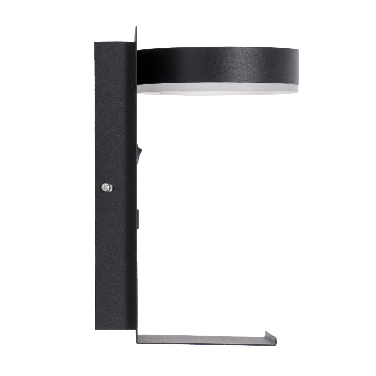 GloboStar® CROWN 61370 Μοντέρνο Φωτιστικό Τοίχου - Απλίκα Ξενοδοχείου Bed Side LED 5W 550lm 120° AC 220-240V - Reading Light - Φορτιστής USB 3A - Μ15 x Π15 x Υ23cm - Φυσικό Λευκό 4500K - Μαύρο - ledmania.gr