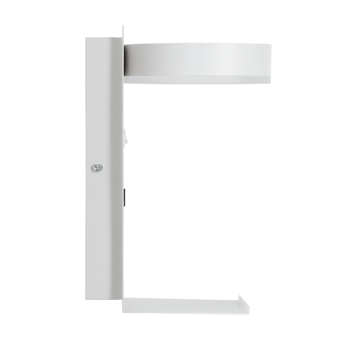 GloboStar® CROWN 61371 Μοντέρνο Φωτιστικό Τοίχου - Απλίκα Ξενοδοχείου Bed Side LED 5W 550lm 120° AC 220-240V - Reading Light - Φορτιστής USB 3A - Μ15 x Π15 x Υ23cm - Φυσικό Λευκό 4500K - Λευκό - ledmania.gr
