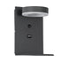 GloboStar® CROWN 61372 Μοντέρνο Φωτιστικό Τοίχου - Απλίκα Ξενοδοχείου Bed Side LED 5W 550lm 120° AC 220-240V - Reading Light - Φορτιστής USB 3A - Μ15 x Π15 x Υ23cm - Φυσικό Λευκό 4500K - Γκρι Ανθρακί - ledmania.gr