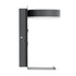 GloboStar® CROWN 61372 Μοντέρνο Φωτιστικό Τοίχου - Απλίκα Ξενοδοχείου Bed Side LED 5W 550lm 120° AC 220-240V - Reading Light - Φορτιστής USB 3A - Μ15 x Π15 x Υ23cm - Φυσικό Λευκό 4500K - Γκρι Ανθρακί - ledmania.gr