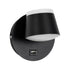 GLOBOSTAR® REGENCY 61373 Μοντέρνο Φωτιστικό Τοίχου - Απλίκα Ξενοδοχείου Reading Light με Φορτιστή USB 3A LED 8W 920lm 120° AC 220-240V IP20 Φυσικό Λευκό 4500K - Bridgelux SMD Chip & TÜV SÜD Driver - Μαύρο Ματ - Μ12 x Π12 x Υ13cm - 3 Χρόνια Εγγύηση - ledmania.gr