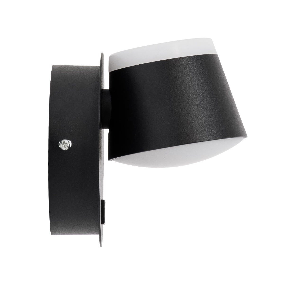 GLOBOSTAR® REGENCY 61373 Μοντέρνο Φωτιστικό Τοίχου - Απλίκα Ξενοδοχείου Reading Light με Φορτιστή USB 3A LED 8W 920lm 120° AC 220-240V IP20 Φυσικό Λευκό 4500K - Bridgelux SMD Chip & TÜV SÜD Driver - Μαύρο Ματ - Μ12 x Π12 x Υ13cm - 3 Χρόνια Εγγύηση - ledmania.gr