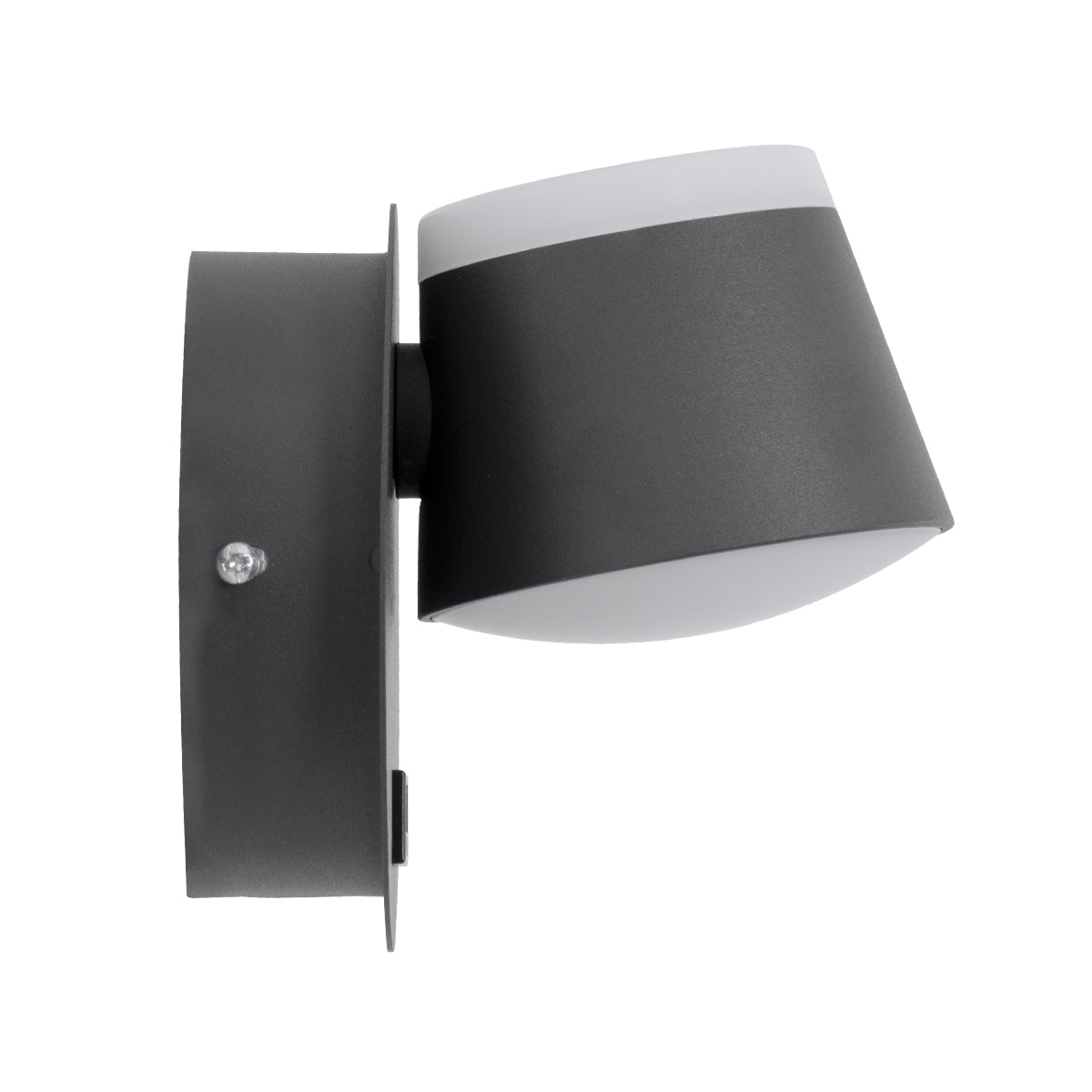 GLOBOSTAR® REGENCY 61375 Μοντέρνο Φωτιστικό Τοίχου - Απλίκα Ξενοδοχείου Reading Light με Φορτιστή USB 3A LED 8W 920lm 120° AC 220-240V IP20 Φυσικό Λευκό 4500K - Bridgelux SMD Chip & TÜV SÜD Driver - Γκρι Ανθρακί Ματ - Μ12 x Π12 x Υ13cm - 3 Χρόνια Εγγύηση