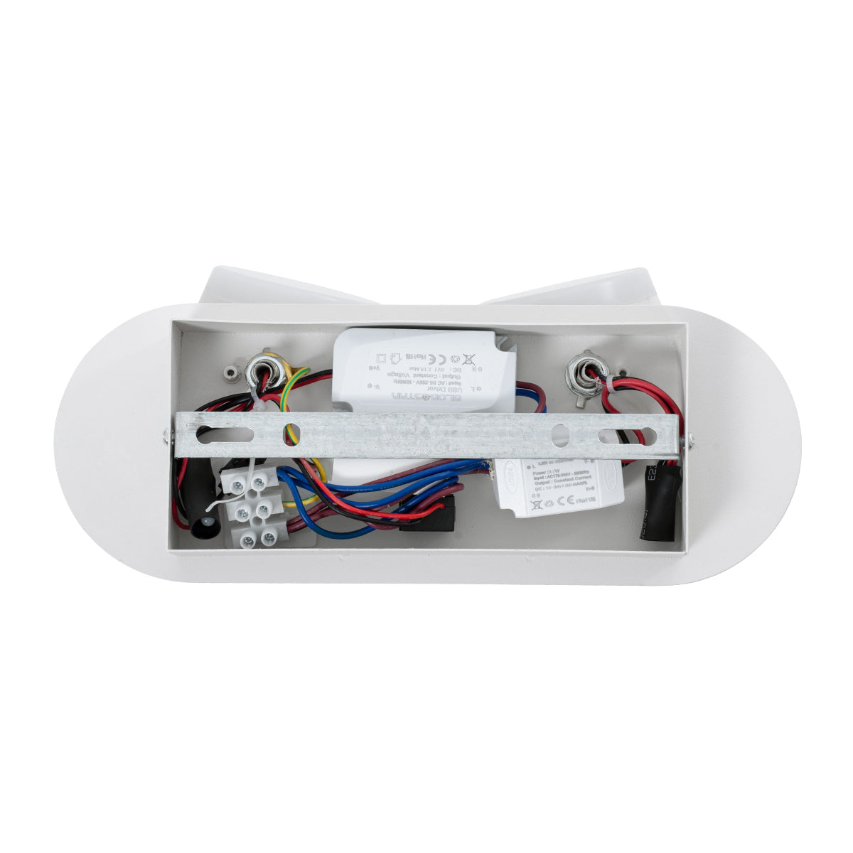 GloboStar® REGENCY 61377 Μοντέρνο Φωτιστικό Τοίχου - Απλίκα Ξενοδοχείου Bed Side LED 16W 1840lm 120° AC 220-240V - Reading Up/Down Light - Φορτιστής USB 3A - Μ16.5 x Π12 x Υ10cm - Φυσικό Λευκό 4500K - Λευκό - ledmania.gr