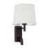 GLOBOSTAR® ROULETTE-R 61381 Μοντέρνο Φωτιστικό Τοίχου - Απλίκα Ξενοδοχείου Reading Light με Φορτιστή USB 3A & Ντουί 1 x E27 LED 3W 360lm 36° & 360° AC 220-240V IP20 Φυσικό Λευκό 4500K - Bridgelux COB Chip & TÜV SÜD Driver - Καφέ & Μπεζ - Μ22 x Π23.5 x ...