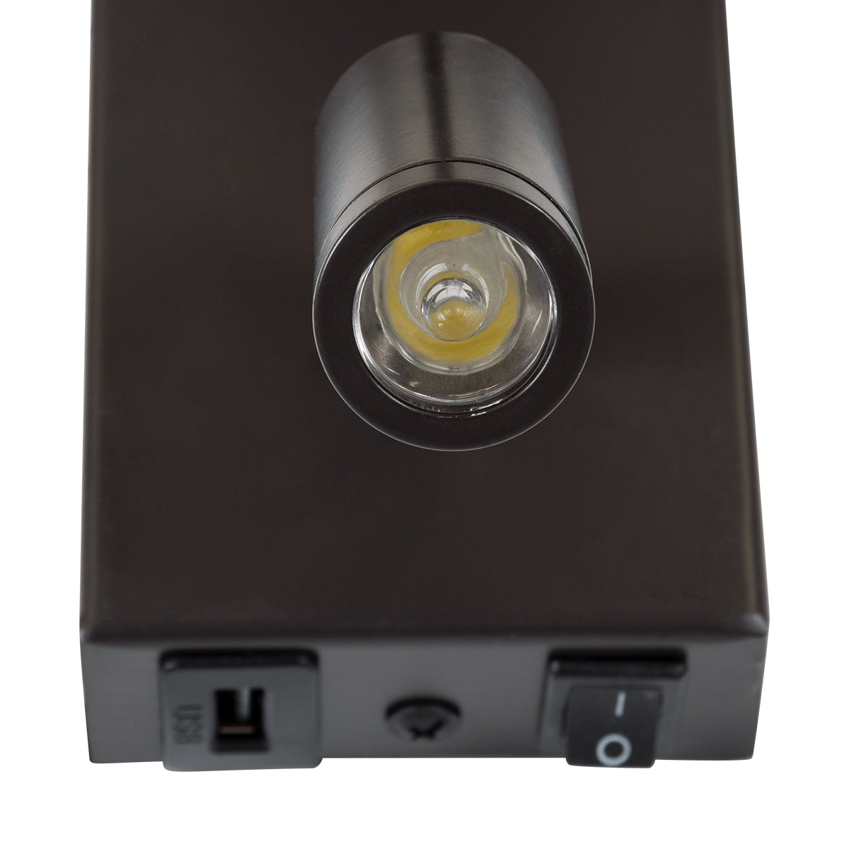 GLOBOSTAR® ROULETTE-R 61381 Μοντέρνο Φωτιστικό Τοίχου - Απλίκα Ξενοδοχείου Reading Light με Φορτιστή USB 3A & Ντουί 1 x E27 LED 3W 360lm 36° & 360° AC 220-240V IP20 Φυσικό Λευκό 4500K - Bridgelux COB Chip & TÜV SÜD Driver - Καφέ & Μπεζ - Μ22 x Π23.5 x ...