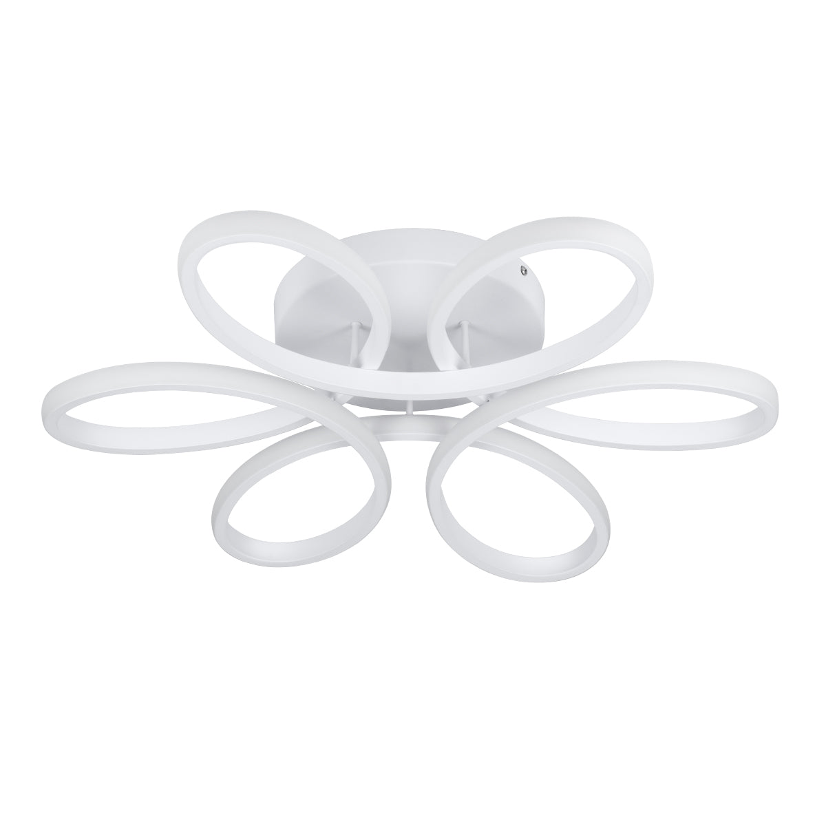 GLOBOSTAR® MARGARET 61401 Μοντέρνο Φωτιστικό Οροφής LED 54W 6210lm 360° AC 220-240V IP20 Ρυθμιζόμενο Λευκό CCT με Χειριστήριο από 2700K έως 6000K Dimmable - Lumileds SMD Chip - Λευκό Ματ - Μ57 x Π57 x Υ12cm - 3 Χρόνια Εγγύηση - ledmania.gr