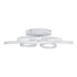 GLOBOSTAR® MARGARET 61401 Μοντέρνο Φωτιστικό Οροφής LED 54W 6210lm 360° AC 220-240V IP20 Ρυθμιζόμενο Λευκό CCT με Χειριστήριο από 2700K έως 6000K Dimmable - Lumileds SMD Chip - Λευκό Ματ - Μ57 x Π57 x Υ12cm - 3 Χρόνια Εγγύηση - ledmania.gr