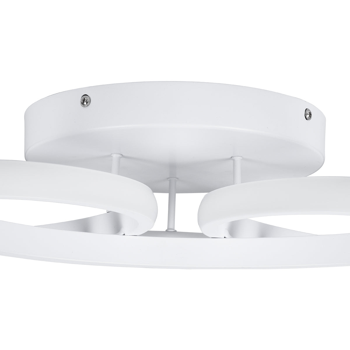 GLOBOSTAR® MARGARET 61401 Μοντέρνο Φωτιστικό Οροφής LED 54W 6210lm 360° AC 220-240V IP20 Ρυθμιζόμενο Λευκό CCT με Χειριστήριο από 2700K έως 6000K Dimmable - Lumileds SMD Chip - Λευκό Ματ - Μ57 x Π57 x Υ12cm - 3 Χρόνια Εγγύηση - ledmania.gr