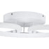 GLOBOSTAR® MARGARET 61401 Μοντέρνο Φωτιστικό Οροφής LED 54W 6210lm 360° AC 220-240V IP20 Ρυθμιζόμενο Λευκό CCT με Χειριστήριο από 2700K έως 6000K Dimmable - Lumileds SMD Chip - Λευκό Ματ - Μ57 x Π57 x Υ12cm - 3 Χρόνια Εγγύηση - ledmania.gr