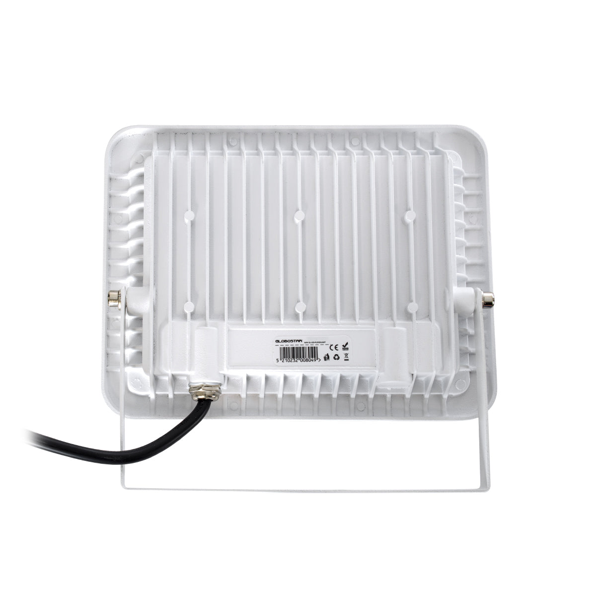 GLOBOSTAR® ATLAS 61419 Προβολέας LED 50W 6250lm 120° AC 220-240V Αδιάβροχο IP67 Ψυχρό Λευκό 6000K - Lumileds SMD Chip - TÜV Rheinland Certified - Λευκό Ματ - Μ21 x Π3.5 x Υ16cm - 5 Χρόνια Εγγύηση