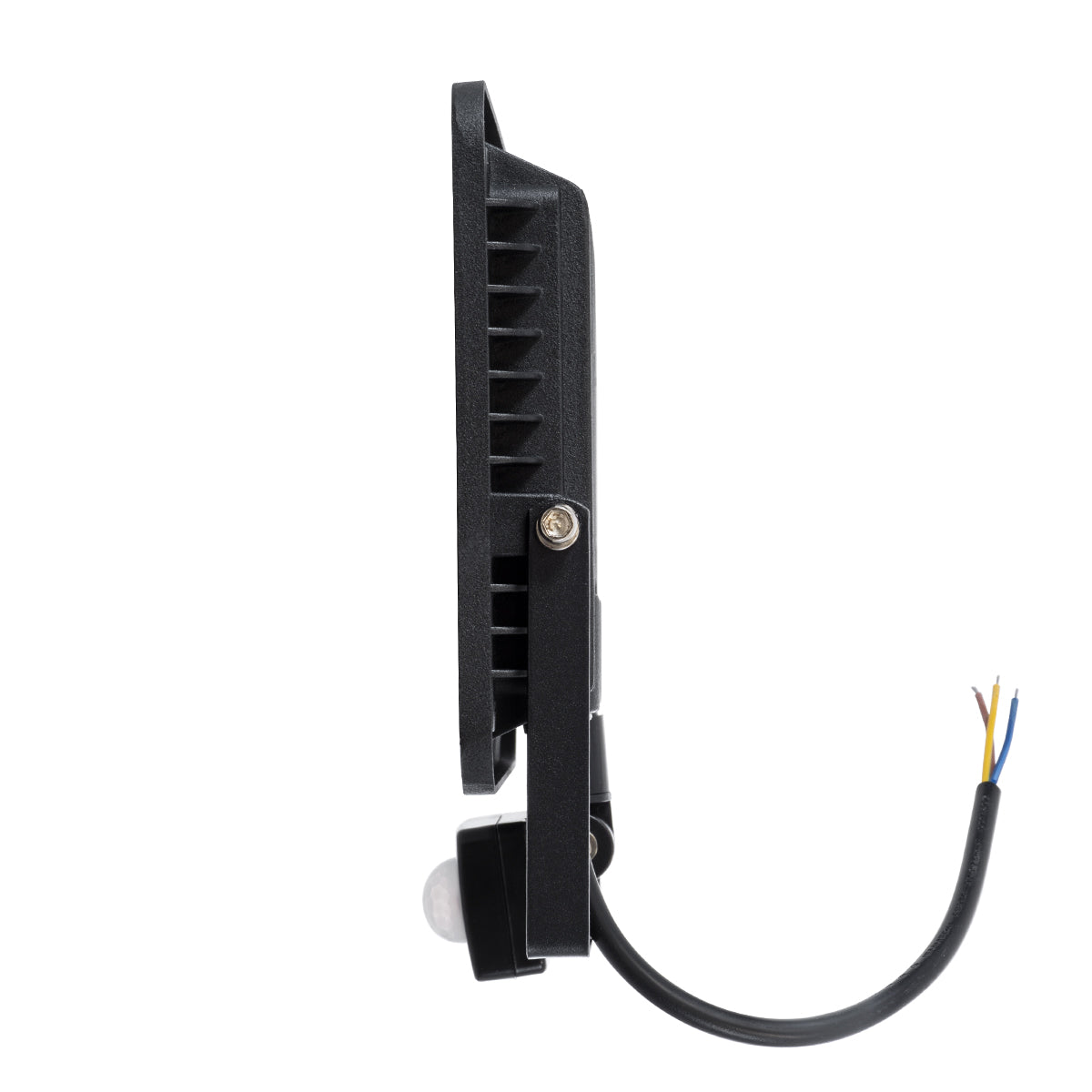 GLOBOSTAR® AURORA 61441 Προβολέας με Ανιχνευτή PIR / Αισθητήρα Κίνησης LED 50W 6250lm 120° AC 220-240V Αδιάβροχο IP67 Ψυχρό Λευκό 6000K - Lumileds SMD Chip - TÜV Rheinland Certified - Μαύρο Ματ - Μ21 x Π5 x Υ21cm - 3 Χρόνια Εγγύηση