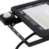 GLOBOSTAR® AURORA 61441 Προβολέας με Ανιχνευτή PIR / Αισθητήρα Κίνησης LED 50W 6250lm 120° AC 220-240V Αδιάβροχο IP67 Ψυχρό Λευκό 6000K - Lumileds SMD Chip - TÜV Rheinland Certified - Μαύρο Ματ - Μ21 x Π5 x Υ21cm - 3 Χρόνια Εγγύηση