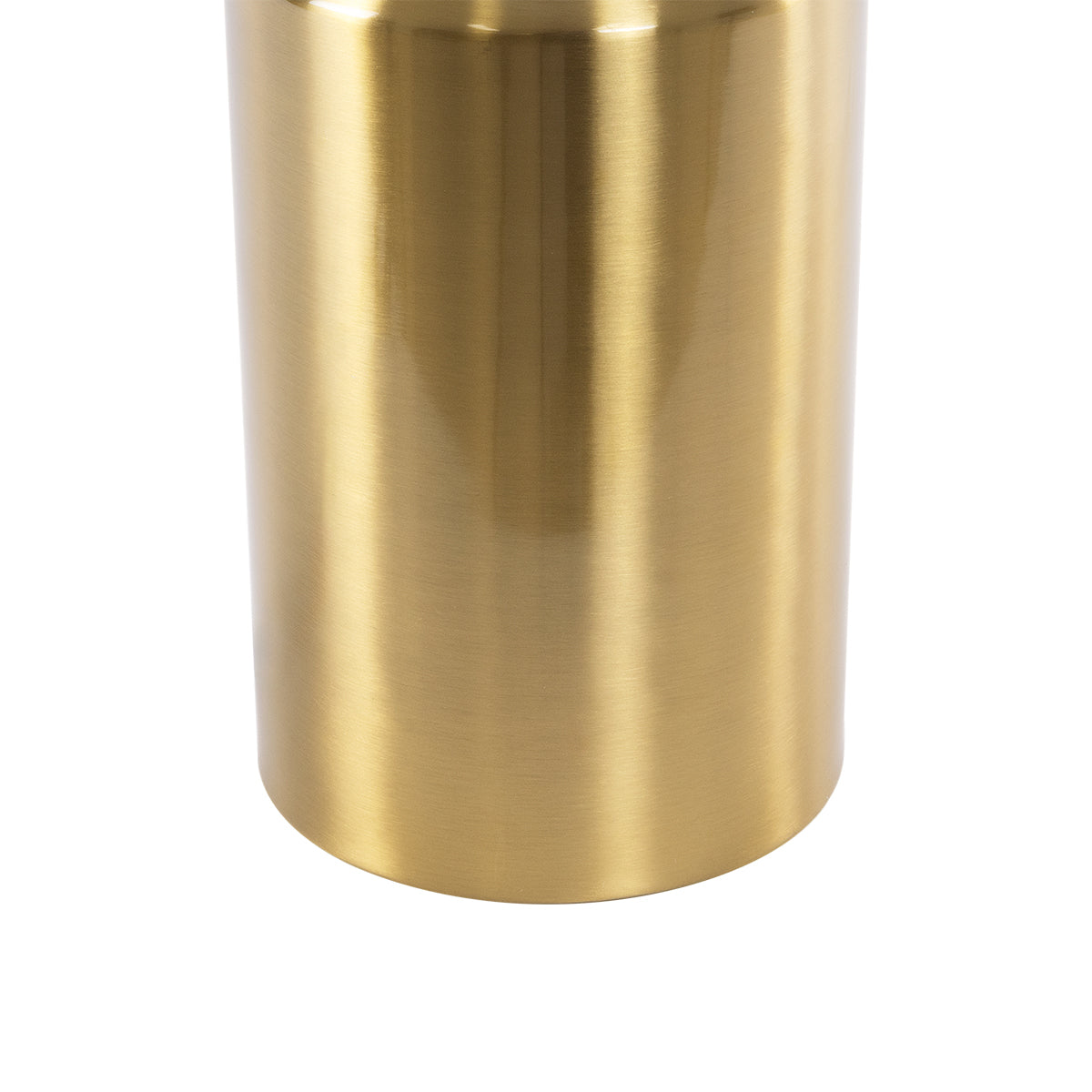 GloboStar® URANUS-L 61459 Μοντέρνο Επιτραπέζιο Φωτιστικό Πορτατίφ Δίφωτο 2 x E27 AC220-240V IP20 - Φ50 x Υ77cm - Χρυσό Πλατίνα Μεταλλικό Καμπάνα με Διακόπτη On/Off - 5 Χρόνια Εγγύηση - ledmania.gr