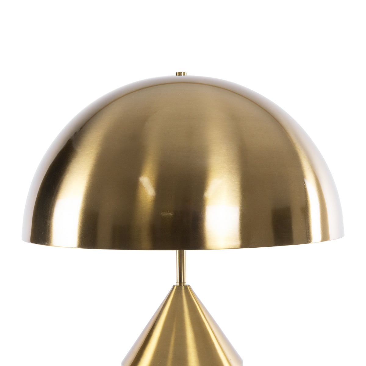 GloboStar® URANUS-L 61459 Μοντέρνο Επιτραπέζιο Φωτιστικό Πορτατίφ Δίφωτο 2 x E27 AC220-240V IP20 - Φ50 x Υ77cm - Χρυσό Πλατίνα Μεταλλικό Καμπάνα με Διακόπτη On/Off - 5 Χρόνια Εγγύηση - ledmania.gr