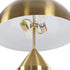 GloboStar® URANUS-L 61459 Μοντέρνο Επιτραπέζιο Φωτιστικό Πορτατίφ Δίφωτο 2 x E27 AC220-240V IP20 - Φ50 x Υ77cm - Χρυσό Πλατίνα Μεταλλικό Καμπάνα με Διακόπτη On/Off - 5 Χρόνια Εγγύηση - ledmania.gr
