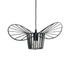 GloboStar® WIDOW 61462 Μοντέρνο Κρεμαστό Φωτιστικό Πλέγμα Μονόφωτο 1 x E27 IP20 Μαύρο Σχοινί με Μαύρο Σύρμα - Μ42 x Π42 x Υ20.5cm - ledmania.gr