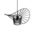 GloboStar® WIDOW 61462 Μοντέρνο Κρεμαστό Φωτιστικό Πλέγμα Μονόφωτο 1 x E27 IP20 Μαύρο Σχοινί με Μαύρο Σύρμα - Μ42 x Π42 x Υ20.5cm - ledmania.gr