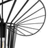 GloboStar® WIDOW 61462 Μοντέρνο Κρεμαστό Φωτιστικό Πλέγμα Μονόφωτο 1 x E27 IP20 Μαύρο Σχοινί με Μαύρο Σύρμα - Μ42 x Π42 x Υ20.5cm - ledmania.gr