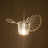 GloboStar® WIDOW 61463 Μοντέρνο Κρεμαστό Φωτιστικό Πλέγμα Μονόφωτο 1 x E27 IP20 Λευκό Σχοινί με Λευκό Σύρμα - Μ42 x Π42 x Υ20.5cm - ledmania.gr