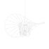 GloboStar® WIDOW 61463 Μοντέρνο Κρεμαστό Φωτιστικό Πλέγμα Μονόφωτο 1 x E27 IP20 Λευκό Σχοινί με Λευκό Σύρμα - Μ42 x Π42 x Υ20.5cm - ledmania.gr