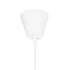 GloboStar® WIDOW 61463 Μοντέρνο Κρεμαστό Φωτιστικό Πλέγμα Μονόφωτο 1 x E27 IP20 Λευκό Σχοινί με Λευκό Σύρμα - Μ42 x Π42 x Υ20.5cm - ledmania.gr