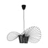 GloboStar® WIDOW 61464 Μοντέρνο Κρεμαστό Φωτιστικό Πλέγμα Μονόφωτο 1 x E27 IP20 Μαύρο Σχοινί με Μαύρο Σύρμα - Μ65 x Π65 x Υ25cm - ledmania.gr